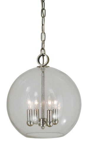 4-Light Polished Nickel Jupiter Mini Chandelier