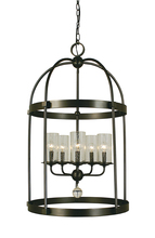 Framburg 1105 MB - 5-Light Mahogany Bronze Compass Dining Chandelier