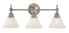 Framburg 2433 PN/AM - 3-Light Polished Nickel Taylor Sconce