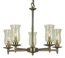 Framburg 2505 PS - 5-Light Polished Silver Sheraton Dining Chandelier