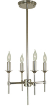 Framburg 4694 BN - 4-Light Brushed Nickel Chandler Chandelier