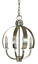 Framburg 4724 MBLACK - 4-Light Matte Black Luna Chandelier