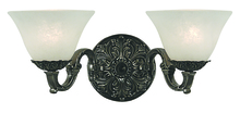 Framburg 7882 MB/WH - 2-Light Mahogany Bronze Napoleonic Sconce