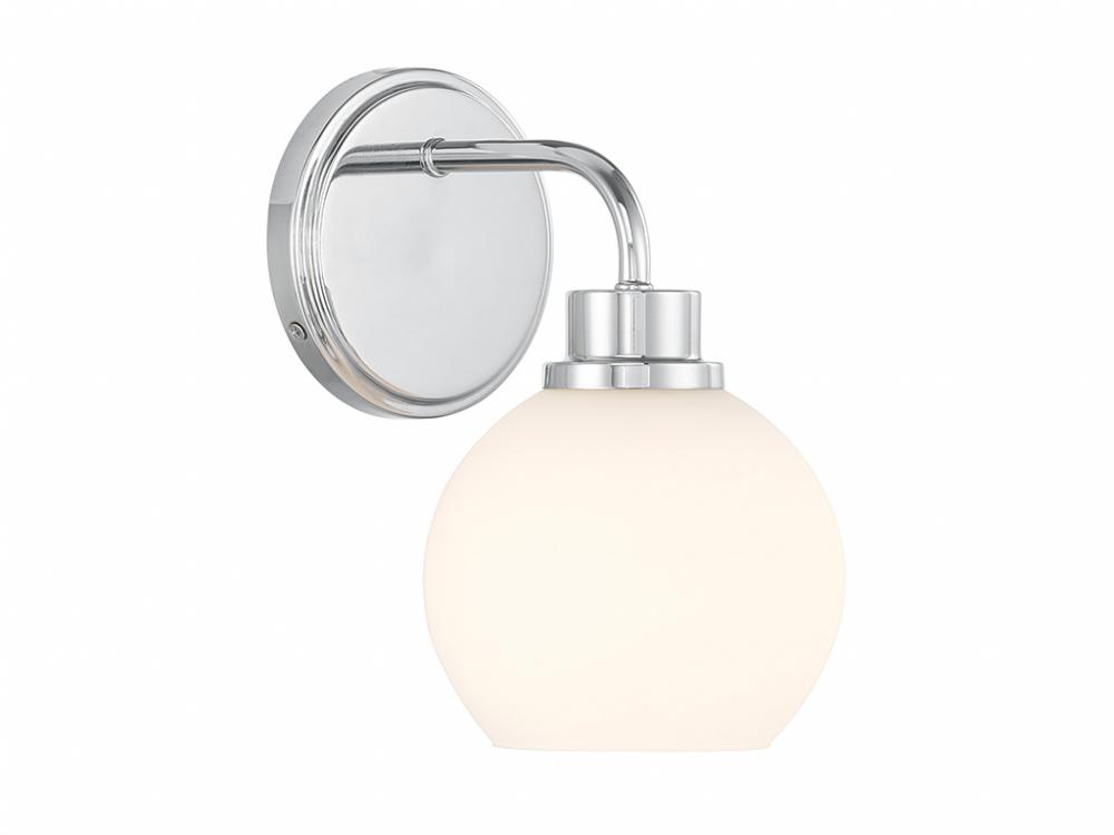 1-Light Wall Sconce in Chrome