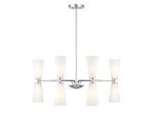 Savoy House Meridian M100126CH - 8-Light Chandelier in Chrome