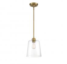 Savoy House Meridian M70081NB - 1-Light Pendant in Natural Brass