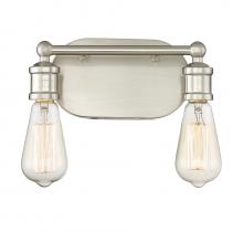 Savoy House Meridian M80011BN - 2-Light Bathroom Vanity Light in Brushed Nickel