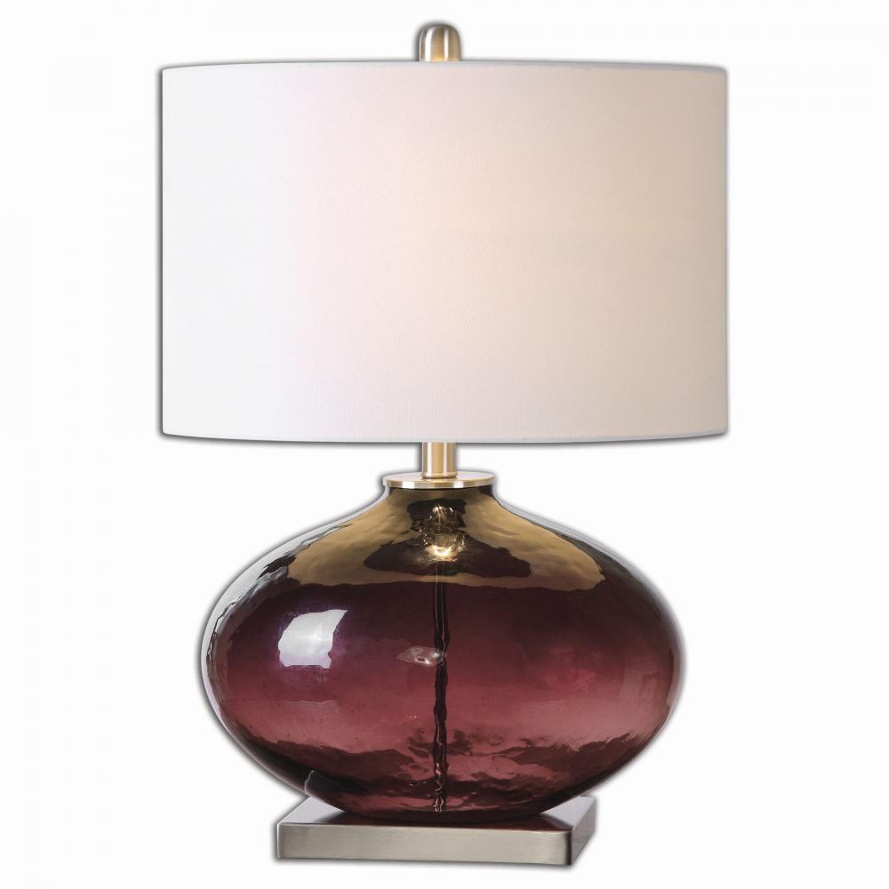 Uttermost Tyrian Purple Glass Table Lamp