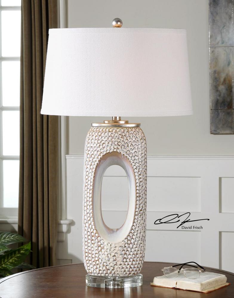 Uttermost Carbonado Ivory Lamp