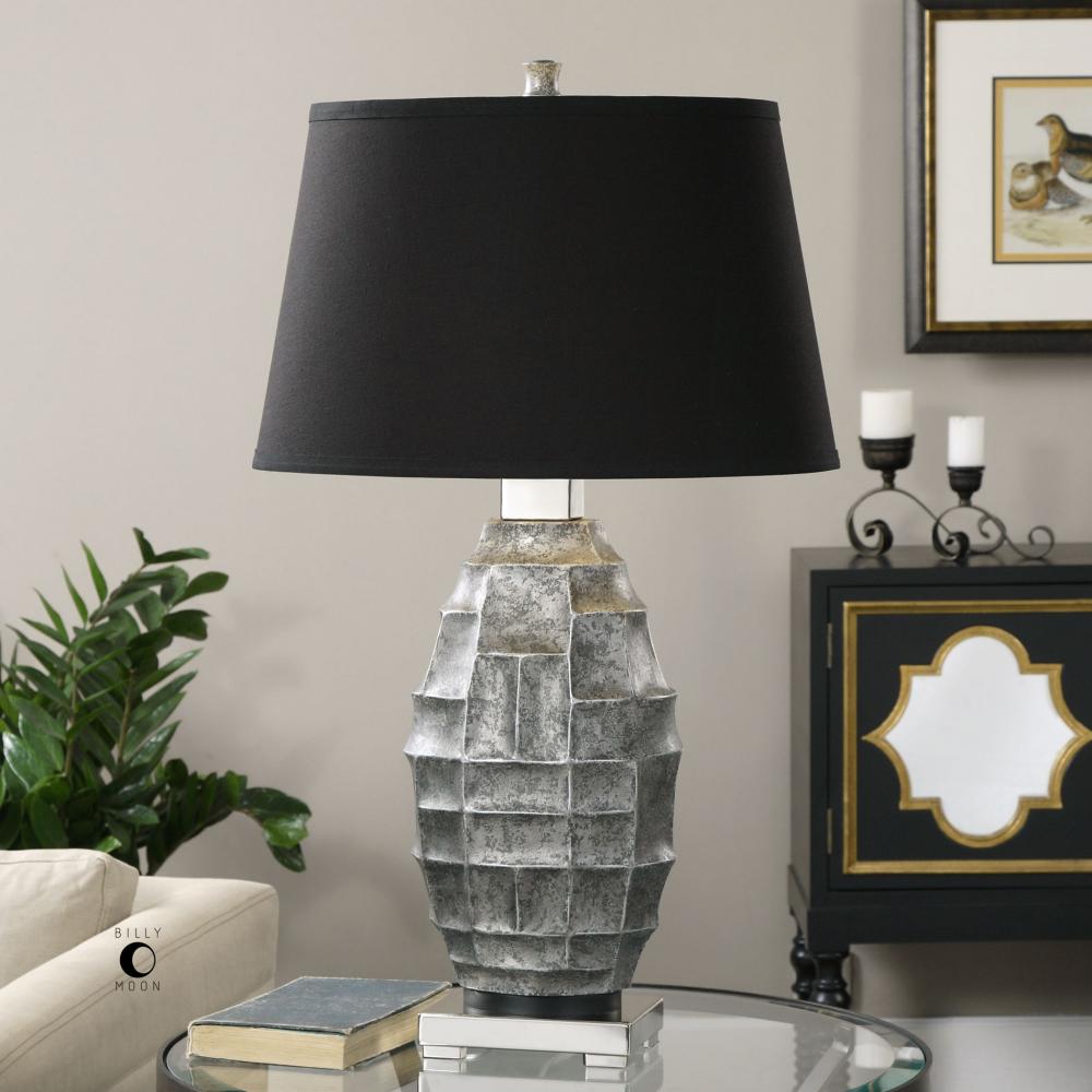 Uttermost Pechora Gunmetal Gray Lamp