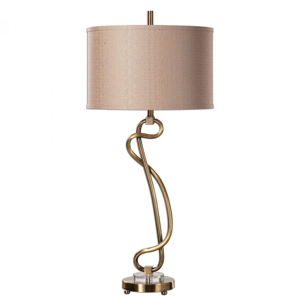 Uttermost Shalin Brushed Brass Lamp