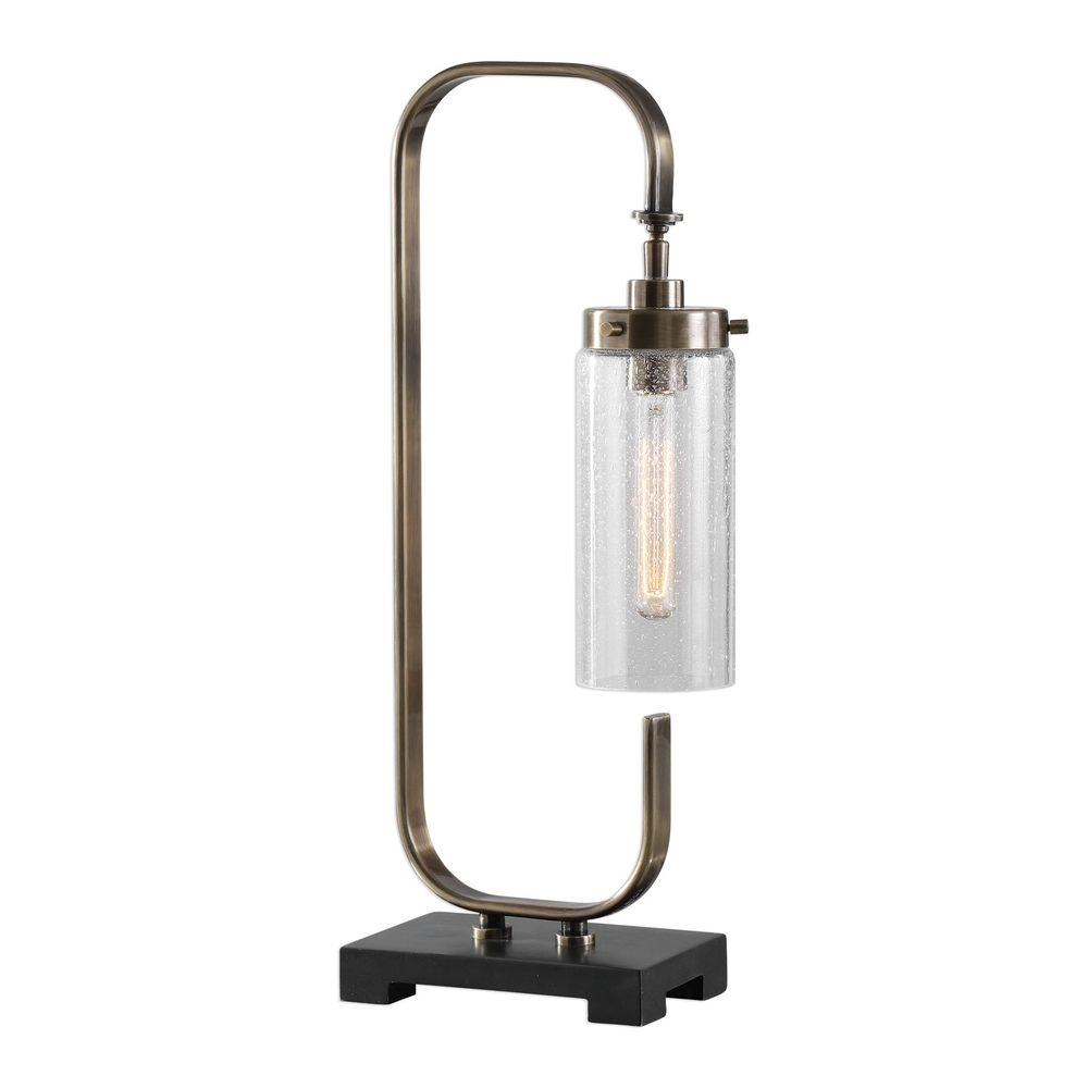 Uttermost Keltie Seeded Glass Desk Lamp