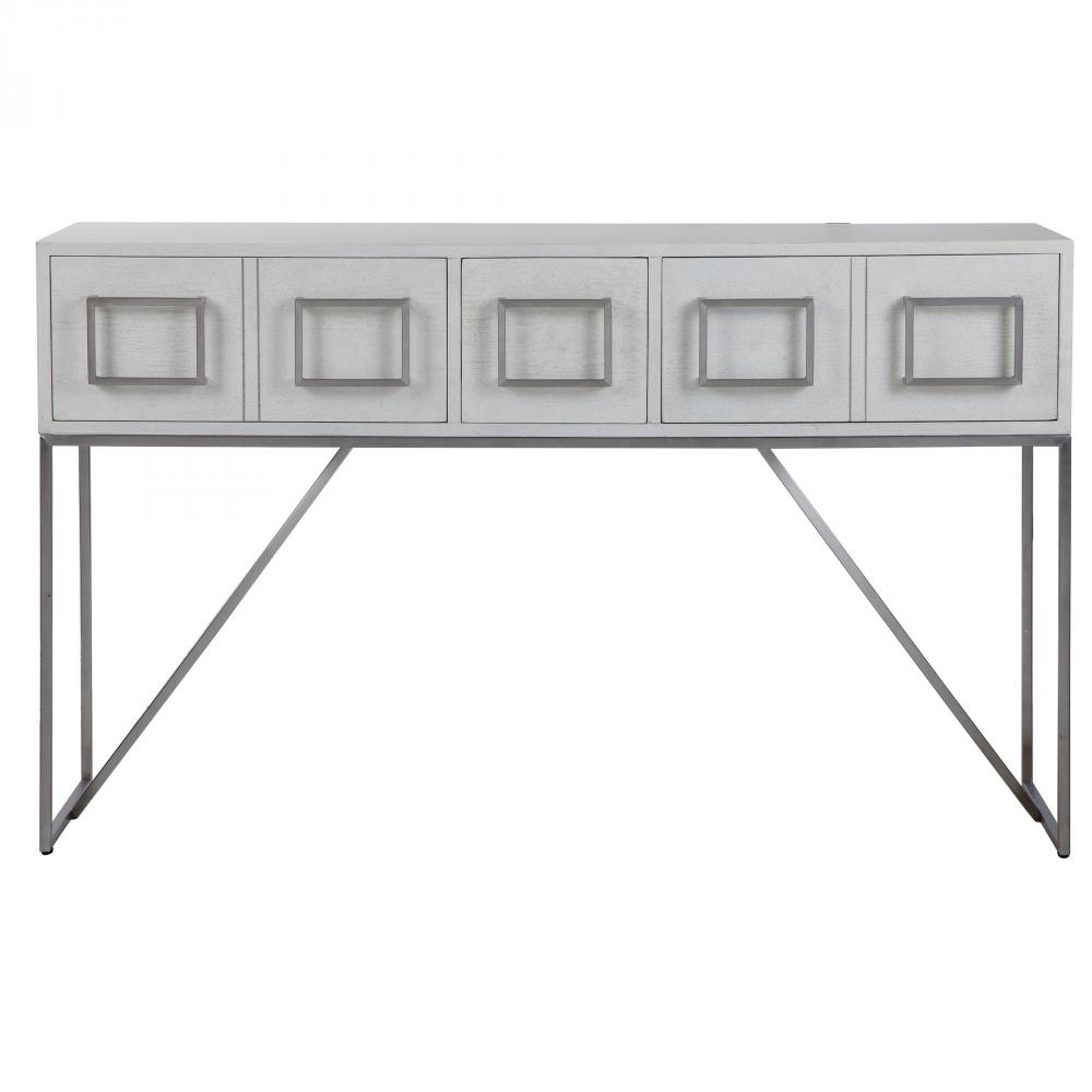 Uttermost Abaya White Console Table