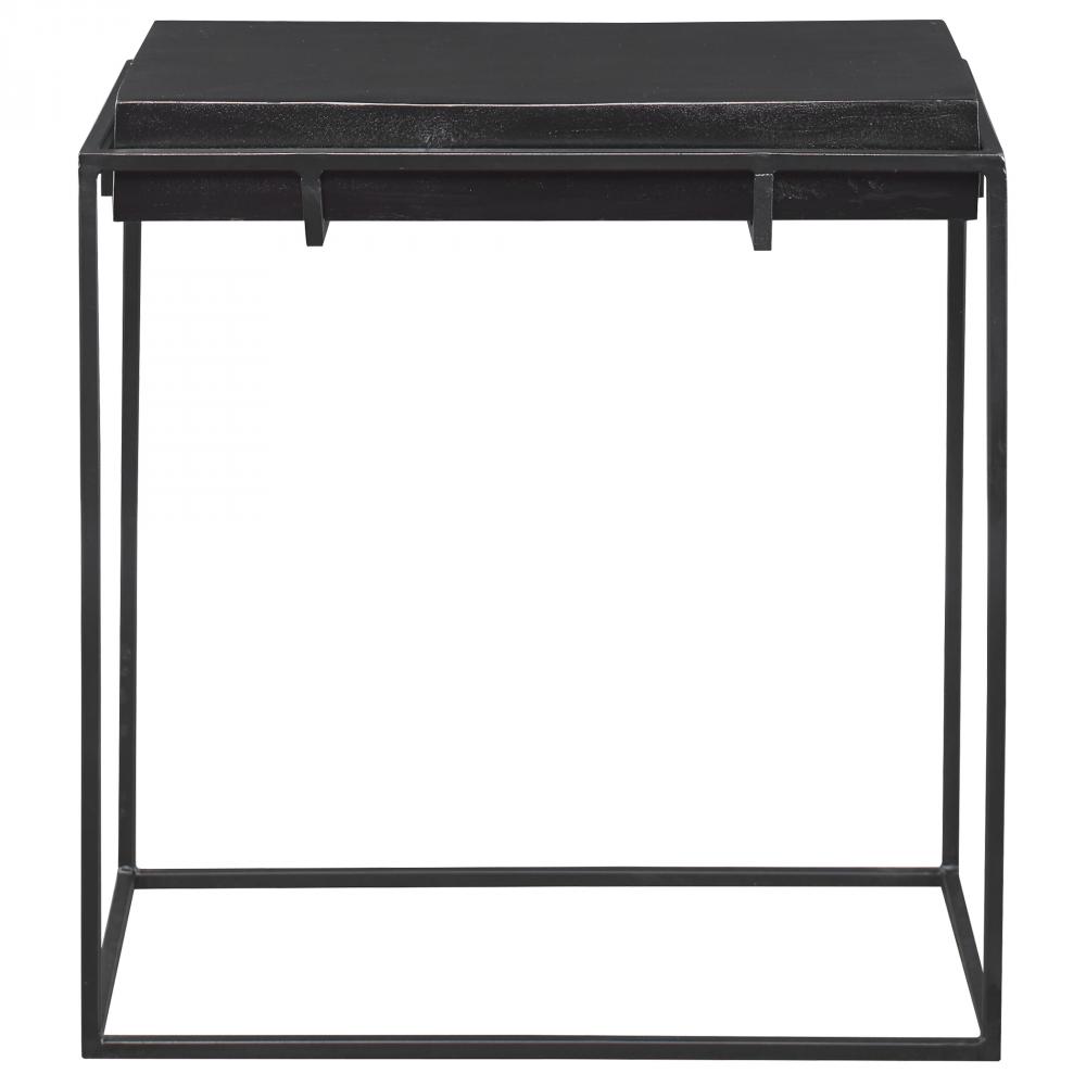 Uttermost Telone Modern Black Side Table