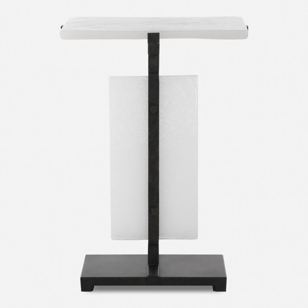 Elements Bubble Glass Accent Table