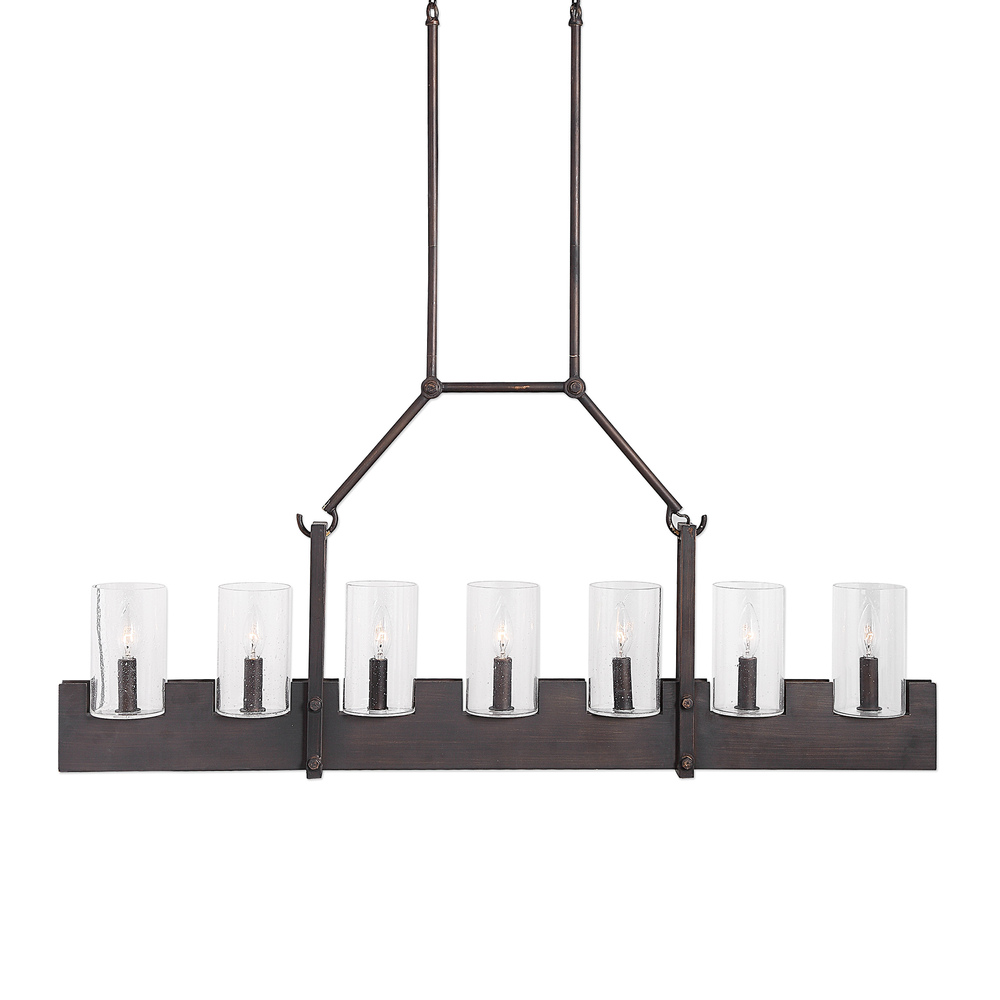 Uttermost Pinecroft, 7 Light Island Linear Pendant