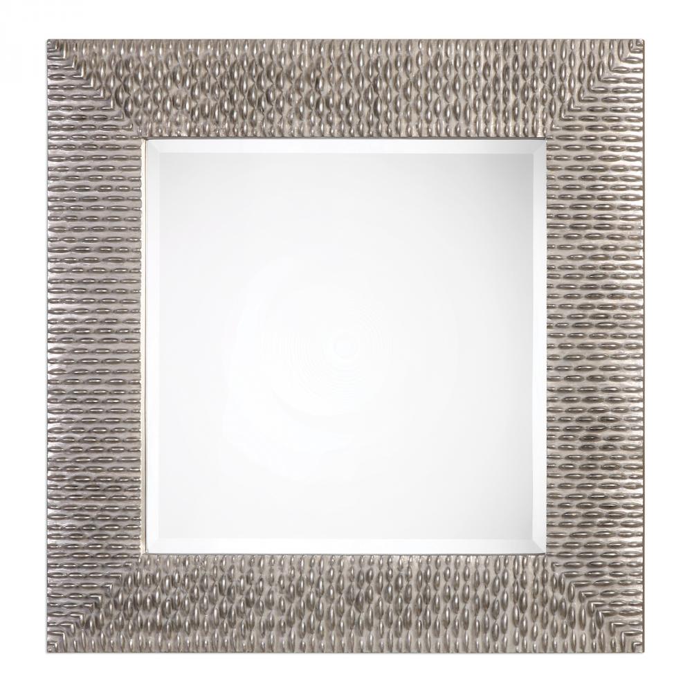 Cressida Distressed Silver Square Mirror