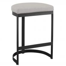 Uttermost 23591 - Ivanna Black Iron Counter Stool