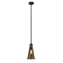 Uttermost 21965 - Uttermost Frisco 1 Lt Black Metal Mini Pendant