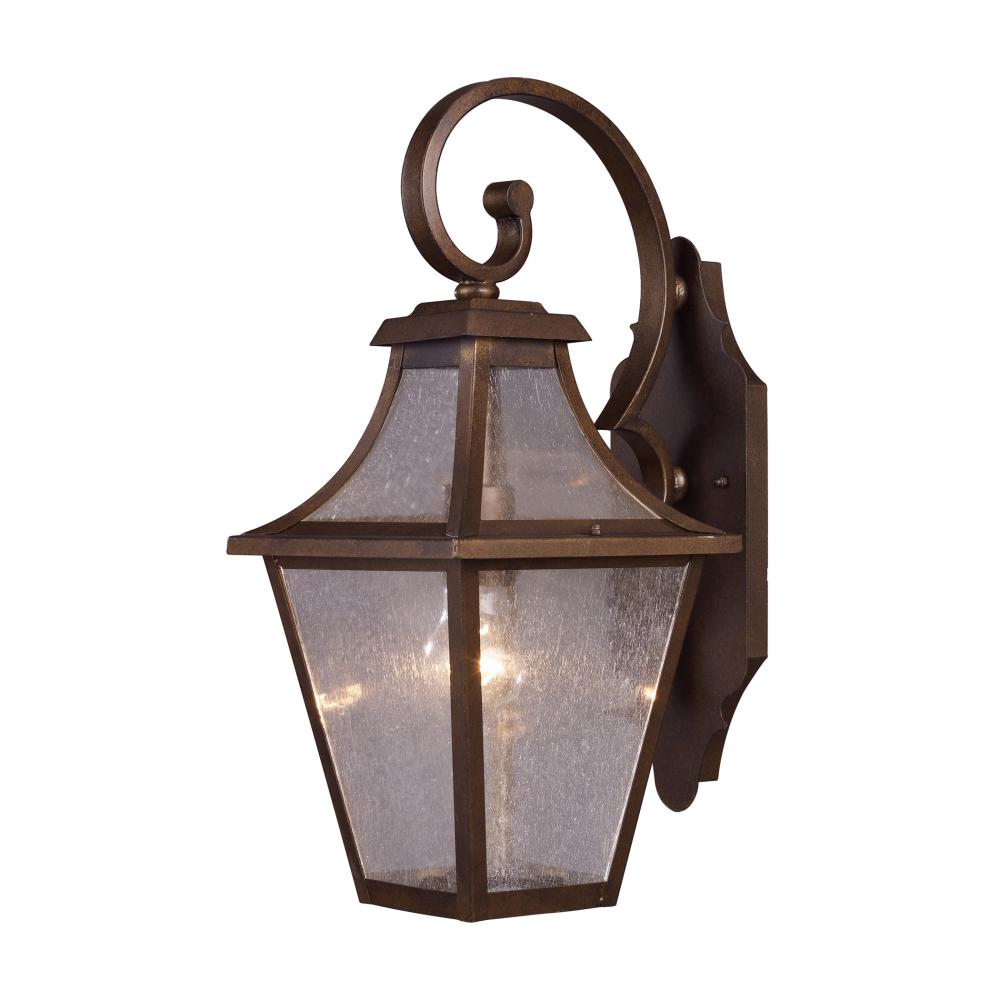 One Light Coffee Bronze Wall Lantern