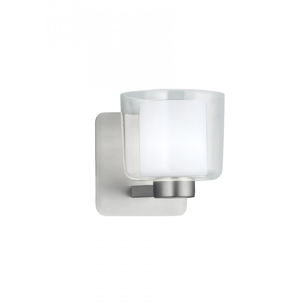 Alexus 5.75'' High 1-Light Sconce - Brushed Nickel