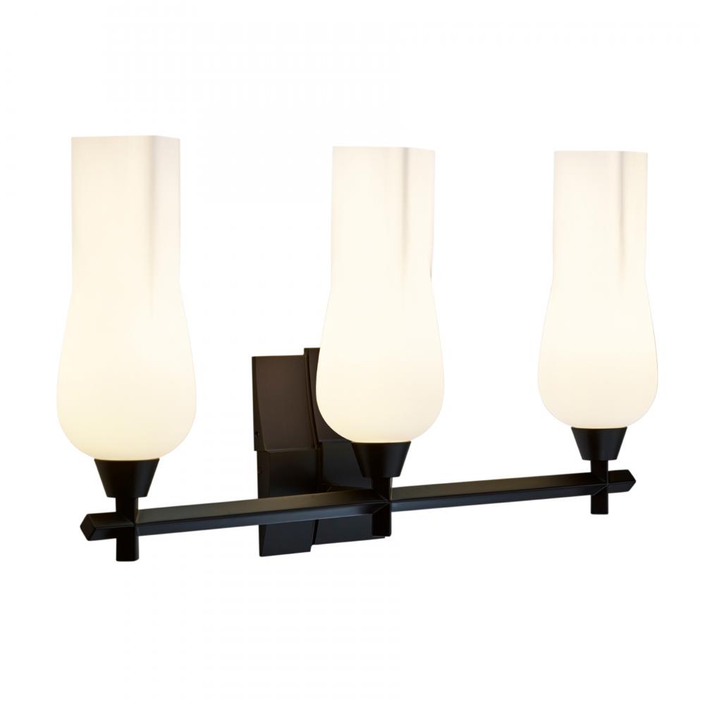 Fleur 25.25'' Wide 3-Light Vanity Light - Matte Black