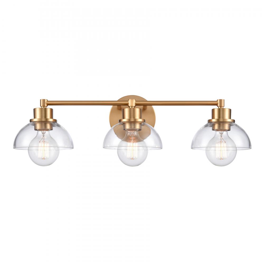 Julian 24'' Wide 3-Light Vanity Light - Brushed Gold