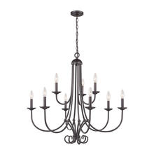 ELK Home 1509CH/10 - Thomas - Williamsport 34'' Wide 9-Light Chandelier - Oil Rubbed Bronze