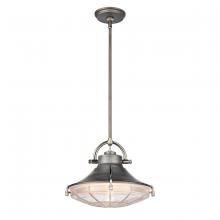 ELK Home 67766/1 - Urbanite 13'' Wide 1-Light Pendant - Weathered Zinc