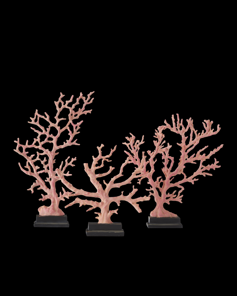 Large Red Coral Branches Set o