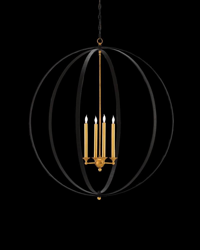 Ogden Black Orb Chandelier