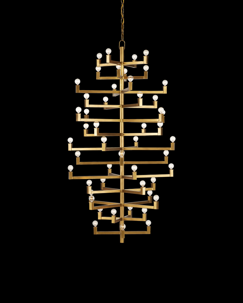 Andre Grande Brass Chandelier