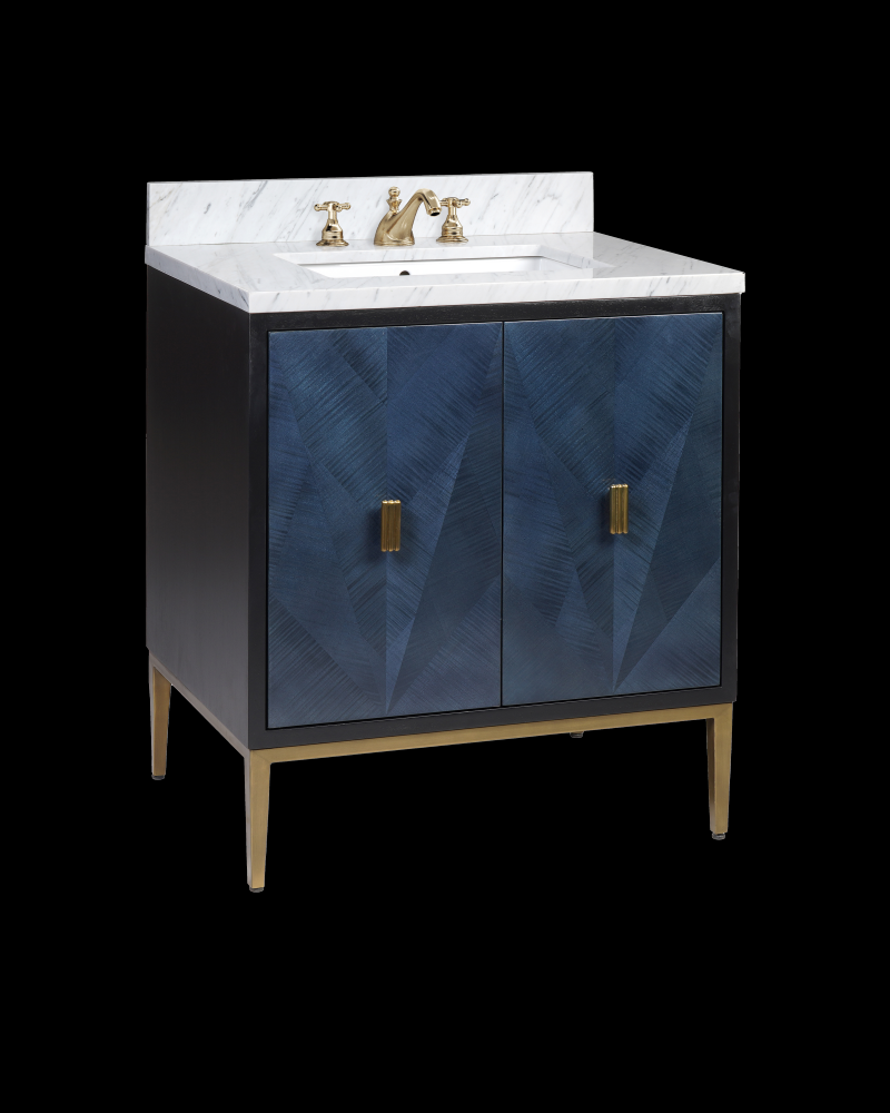 Kallista 30'' Blue Vanity with