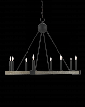 Currey 9000-0480 - Burgos Black Chandelier