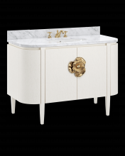 Currey 3800-0002 - Briallen 48'' White Vanity wit