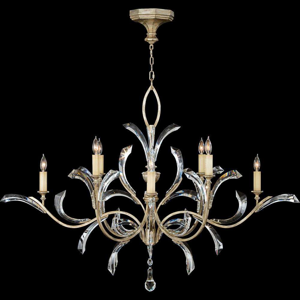 Beveled Arcs 57"W Round Chandelier