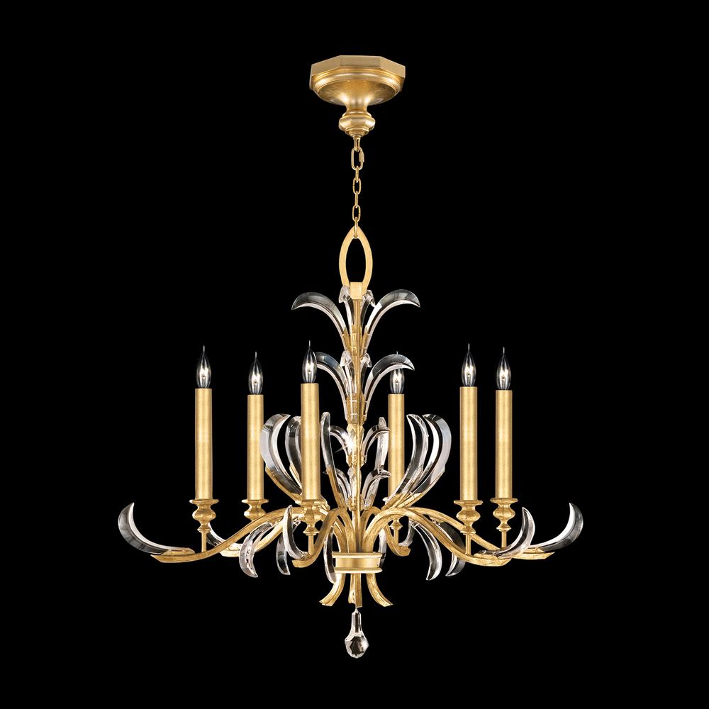 Beveled Arcs 37"W Round Chandelier