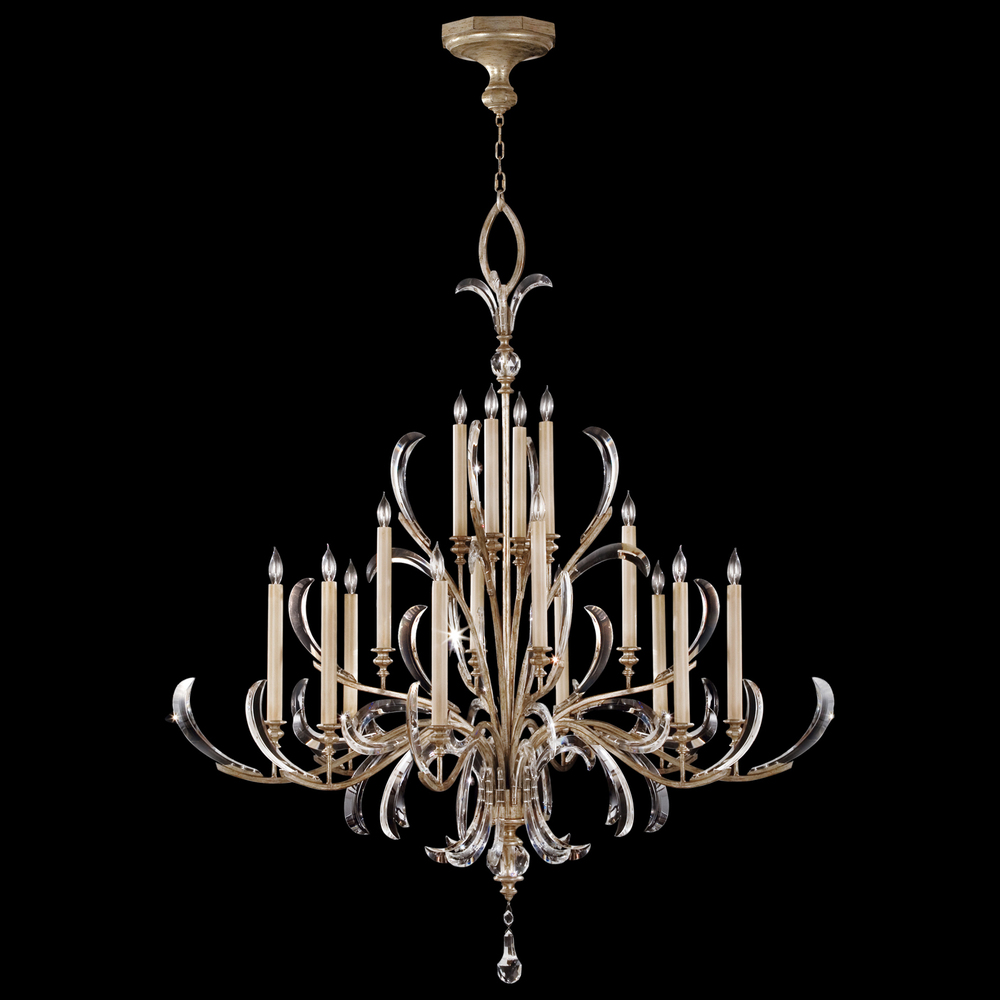 Beveled Arcs 58"W Round Chandelier